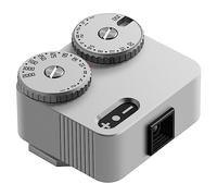 TTARTISAN Light Meter II (2023) con medidor de luz electrónico para cámara con dos ruedas de ajuste para ajustar ISO, apertura y tiempo de obturación de 23 paradas (plata)