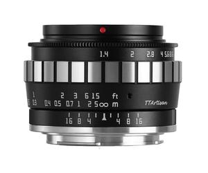 TTArtisan Obiettivo grandangolare a focale fissa TT APS-C 23mm f/1.4 SONY E NERO+ ARGENTO
