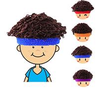 TTBDBFH Handmade Wool Wavy Hair Cap,Baby Wig Hat Explosive Head Wig Cap,Children Casual Wig Handmade Hat,Soft & Warm Winter Knitted Wig Hat,Cute Funny Cap for Boy Girl
