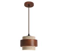 TTBDDDYH Lámpara colgante de travertino amarillo con casquillo E26, araña de estilo Wabi Sabi, lámpara colgante de montaje empotrado de un solo cabezal, luminaria decorativa para dormitorio, sala de