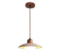 TTBDDDYH Lámpara colgante de travertino amarillo natural, lámpara colgante de altura regulable con un solo cabezal, lámpara colgante estilo Wabi Sabi, luminaria decorativa para restaurante, sala de e