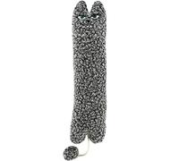 TTcat Catnip Silvervine - Almohada matatabi para gatos y gatitos, juguete de patada para gatos, almohada de gato de tamaño grande, juguete de peluche calmante para gatos (gris)
