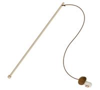 TTcat Juguete de varita para gatos de interior, juguete de madera para gatos con hierba gatera, juguete interactivo para gatos en forma de hongo