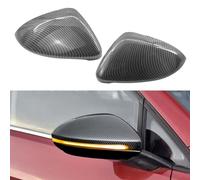 TTCR-II 2 PCS Compatibile con Espejo de Puerta Lateral VW Golf 7 Golf 7.5 2013-2018, Carcasas Espejos Retrovisores per Volkswagen Golf Hatchback/Estate/Alltrack,Izquierda+Derecha-Fibra de Carbono