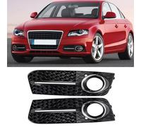 TTCR-II 2 PCS Compatible con Audi A4 B8 8K Parrilla Delantera Antiniebla 2009-2011 Rejilla para Parachoques Izquierda+Derecha A4 B8 8KD807681/8KD807682 Rejilla Antiniebla del Parachoques-Panal