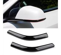 TTCR-II 2 PCS Compatible con Tesla Model 3 Anticolisión Embellecedor Cubierta Inferior Espejo Retrovisor 2017-2024, Izquierd Derecha Tesla Model 3 Anticolisión Espejo Retrovisor Inferior Trim - Negro