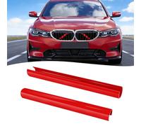 TTCR-II 2PCS Adornos de Rejilla a Rayas Compatible con BMW Serie 3 G20/G21 Cubierta Parrilla Frontal, Tiras de Rejilla G20 Sedán/G21 Touring 2019-2024 330i 330e M340i Inserciones para Parrilla-Rojo