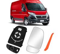 TTCR-II 2PCS Calentado Retrovisor Espejo Compatible con Fiat Ducato/Citroen Jumper/Peugeot Boxer Espejo Cristal 2006-2021 Retrovisor Exterior para Ducato/Jumper/Boxer Cristal Espejo Exterior-Derecha
