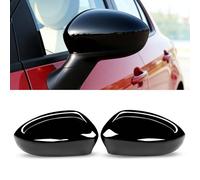 TTCR-II 2PCS Cubierta Espejo Compatible con Fiat 500/Abarth/Grande Punto | Carcasa Retrovisor para Fiat 500/500C/500E/Abarth 500 07-24,Grande Punto 05-18 Carcasa Espejos Espejo Tapa Reemplazo-Negro