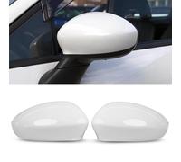 TTCR-II 2PCS Cubierta Espejo Compatible con Fiat 500/Abarth/Grande Punto | Carcasa Retrovisor para Fiat 500/500C/500E/Abarth 500 07-24,Grande Punto 05-18 Carcasa Espejos Espejo Tapa Reemplazo-Blanco