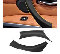 TTCR-II 2PCS Sin Desmontaje Compatible con Manija de Puerta BMW Series 3 E90 E91 E92 E93 316 318 320 323 325 328 2005-2011, E90 Tiradores interiores con Clip E92 Manija Lado Derecho del Pasajero-Negro