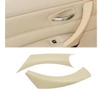 TTCR-II 2PCS Sin Desmontaje Compatible con Manija de Puerta BMW Series 3 E90 E91 E92 E93 316 318 320 323 325 328 2005-2011, E90 Tiradores interiores con Clip, E92 Manija Lado Trasero Izquierdo-Beige