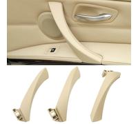 TTCR-II 6PCS Compatible con Manija de Puerta BMW Series 3 E90/E91/E92/E93 316 318 320 323 325 328 330 335 2005-2011, Tirador de Puertas Interior Izquierda + Derecha 3 Series Manija Interior-Beige