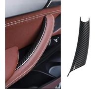 TTCR-II Cubierta manija puerta compatible con BMW X5 2007-2013 X6 2008-2014, patrón de fibra de carbono Manija puerta izquierdo del pasajero E70 E71 E72 Reemplazo manija puerta(izquierda)