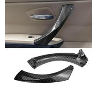 TTCR-II Manija de Puerta Compatible con Tirador Puerta bmw Serie 3 E90 E91 E92 E93 323 325 328 330 335 Tirador Puerta Izquierdo E90 E91 E92 E93 (Tirador Interior y Tapa exterior)-Fibra de Carbono