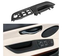 TTCR-II Manija de Puerta Compatible con Tirador Puerta bmw Serie 3 E90 E91 Tirador Puerta Frente Izquierdo 2008-2011,Manija de Puerta Serie 3 E90 LCI/E91 LCI 320i,323i,325i,328i,335i-35.5CM-Negro