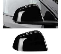 TTCR-II Retrovisor Cubierta Compatible con Tesla Model Y Espejo Cubierta Lado del Pasajero 2017 2018 2019 2020 2021 2022 2023 2024 Espejo Tapa para Model Y Accesorios(Negro-Derecha)