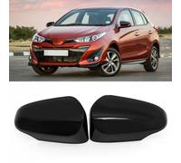 TTCR-II Retrovisor Cubierta Compatible con Toyota Yaris Espejo Cubierta 2012 2013 2014 2015 2016 2017 2018 2019 Espejo Tapa per Yaris 2012-2019（Negro)