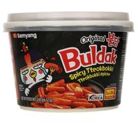 Tteokbokki Picante Buldak Hot Chicken 185g - Pasta Gruesa Coreana - pack de 3 unidades