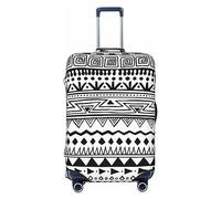 Ttetddd Aztec Tribal - Funda protectora de equipaje de viaje, lavable, fundas de equipaje para maleta con cremallera y hebilla, funda de equipaje de 28 pulgadas, Aztec Tribal1, L