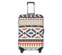 Ttetddd Aztec Tribal - Funda protectora de equipaje de viaje, lavable, fundas de equipaje para maleta con cremallera y hebilla, funda de equipaje de 28 pulgadas, Rayas aztecas bohemias, M