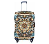 Ttetddd Europe Italy Citys Cape - Funda protectora de equipaje de viaje, lavable, fundas de equipaje para maleta con cremallera y hebilla, funda de equipaje de 28 pulgadas, Flor fantástica, L