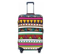 Ttetddd Funda protectora de equipaje de viaje con textura tribal, lavable, fundas de equipaje para maleta con cremallera y hebilla, funda de equipaje de 28 pulgadas, Textura tribal, M
