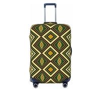 Ttetddd Funda protectora de equipaje de viaje étnica y tribal africana, lavable, fundas de equipaje para maleta con cremallera y hebilla, funda de equipaje de 24 pulgadas, Geométrico azteca africano,