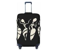 Ttetddd Funda protectora de equipaje de viaje étnica y tribal africana, lavable, fundas de equipaje para maleta con cremallera y hebilla, funda de equipaje de 24 pulgadas, Bailarina africana azteca