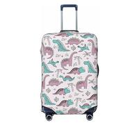 Ttetddd Funny Dinosaurs - Funda protectora de equipaje de viaje, lavable, fundas de equipaje para maleta con cremallera y hebilla, funda de equipaje de 28 pulgadas, Dinosaurios divertidos, L