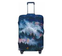 Ttetddd Smoky Mountains - Funda protectora de equipaje de viaje, lavable, fundas de equipaje para maleta con cremallera y hebilla, funda de equipaje de 28 pulgadas, Smoky Mountains, X-Large