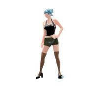 TTETTZ 1:64 Girl Modelo Figura Figura Figuras de Resina para Adornos de Escritorio Decedación de Escena de Bricolaje