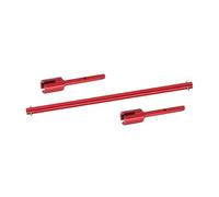 TTETTZ 1 Juego Eje de Transmisión para Coche de Juguete 1/10 RC Accesorio Central de Aluminio Kit Articulación de Hélice Fácil Instalación Adecuado para Carr, Rojo
