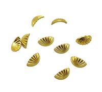 TTETTZ 10 Piezas Tiradores para Casa de Muñecas Perillas Miniatura Accesorios de Muebles Manijas Metálicas Diseño Manual Adecuado para Proyectos de, Oro