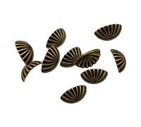 TTETTZ 10 Piezas Tiradores para Casa de Muñecas Perillas Miniatura Accesorios de Muebles Manijas Metálicas Diseño Manual Adecuado para Proyectos de, de Bronce