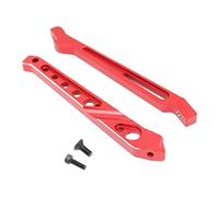 TTETTZ 2 Piezas Barra de Soporte del Chasis Refuerzo Delantero Trasero Accesorios de Aleación de Aluminio Piezas de Repuesto para Modelos RC Adecuado para Ca, Rojo