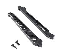 TTETTZ 2 Piezas Barra de Soporte del Chasis Refuerzo Delantero Trasero Accesorios de Aleación de Aluminio Piezas de Repuesto para Modelos RC Adecuado para Ca, Negro
