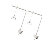 TTETTZ 2 Piezas Soporte para Luz de Acuario Bracket Colgante Ajustable para Lámpara Led de Tanque de Peces Estructura Compacta de Aleación de Aluminio Acces, con 2 Clips