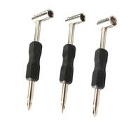 TTETTZ 3 Piezas Llave Alma Guitarra Herramienta Ajuste Reparación Mango Ergonómico Destornillador Acero Portátil Adecuada para Estudio Conciertos Ensayos, 3 Piezas de 6.35 7 8