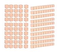 TTETTZ 51 Piezas Bloques Base Diez Material Didáctico Juguete Matemático de Madera para Enseñar Números y Operaciones Adecuado para Escuela y Casa, Paquete a