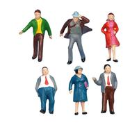 TTETTZ 6 Piezas de Figuras de Pie en Miniatura de Park Street, Escala HO 1:87