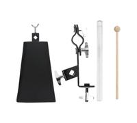 TTETTZ Abrazadera para cencerro, soporte para cencerro de batería de 6", accesorio metálico para pedales de bombo, generador de ruido, soporte para, C Set