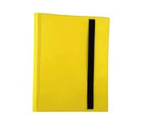TTETTZ Álbum de Cartas de Colección con 9 Bolsillos Organizador de Almacenamiento para Tarjetas de Béisbol Archivador con Fundas Resistentes de Material, Amarillo