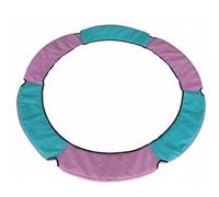 TTETTZ Almohadilla de Protección Cubierta de Borde Espuma Absorbente Funda de Oxford para Trampolines con Marco y Bandas Elásticas Adecuada para Niños, Ros Verde, 1.4M