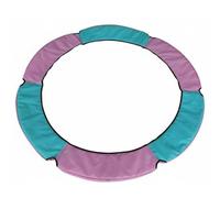 TTETTZ Almohadilla de Protección Cubierta de Borde Espuma Absorbente Funda de Oxford para Trampolines con Marco y Bandas Elásticas Adecuada para Niños, Ros Verde, 1.5M