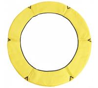 TTETTZ Almohadilla de Protección Cubierta de Borde Espuma Absorbente Funda de Oxford para Trampolines con Marco y Bandas Elásticas Adecuada para Niños, Amarillo, 1.4M