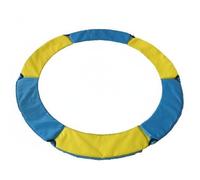 TTETTZ Almohadilla de Protección Cubierta de Borde Espuma Absorbente Funda de Oxford para Trampolines con Marco y Bandas Elásticas Adecuada para Niños, Amarillo+Azul, 1.2M