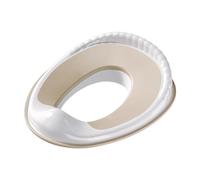 TTETTZ Asiento Entrenador para Inodoro Asiento de Transición Cubre WC para Niños Adaptador de Viaje Fabricado en PP Y TPE Adecuado para El Baño Familiar Y Sa, Beige