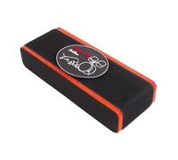 TTETTZ Bass Drum Stopper Pad Almohadilla de Anclaje para Bombo Accesorio Antideslizante Protector Bloque Estabilizador con Base Adhesiva Potente Construcció, Naranja