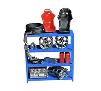 TTETTZ Bastidores de Piezas de Coche, Modelo 1:64, Llanta en Miniatura, Motor para Adultos Y Niños